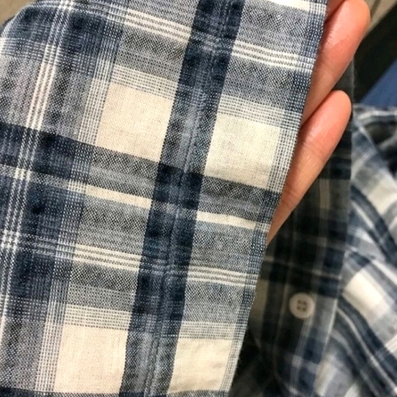 Dazy Oversized Blue Plaid Button Up Shirt SOLD - Picture 5 of 5
